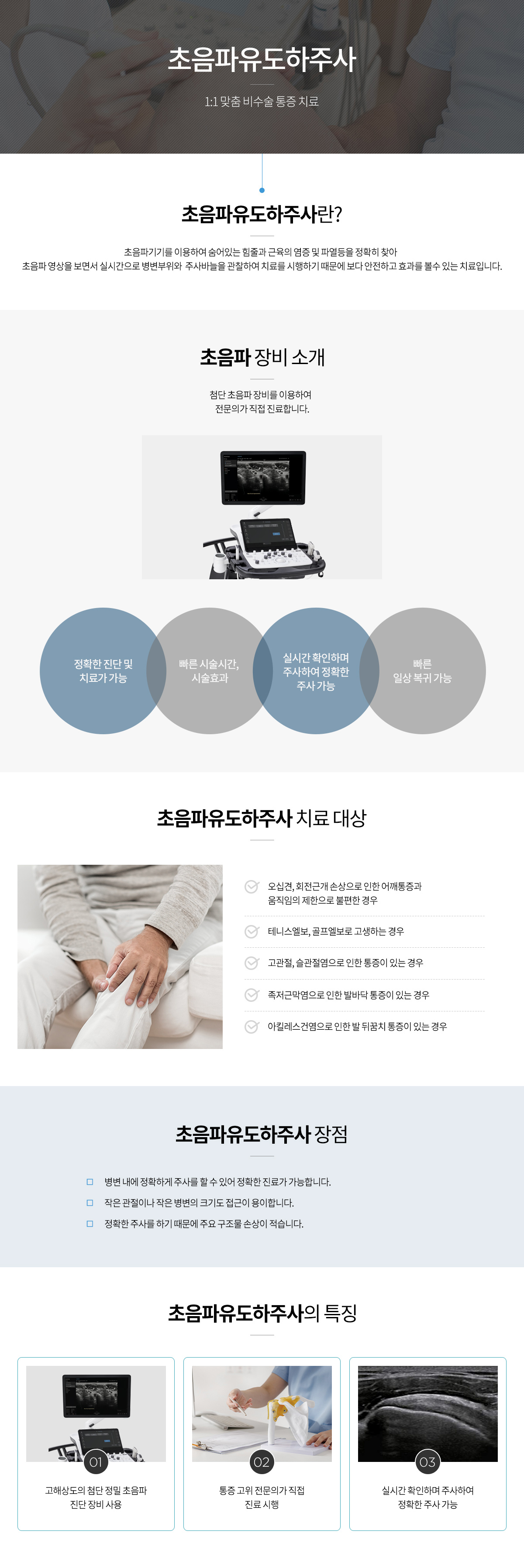 초음파주사 안내 인포그래픽