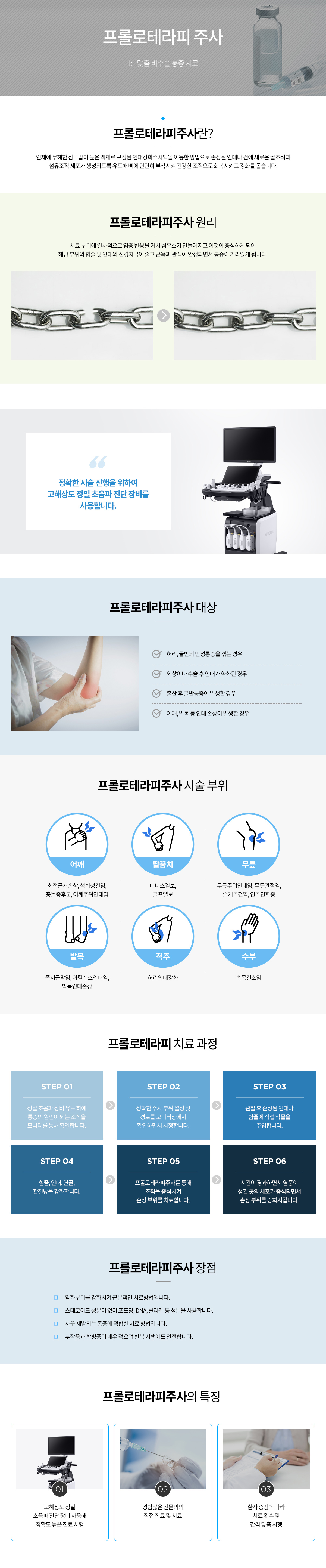 프롤로치료 안내 인포그래픽