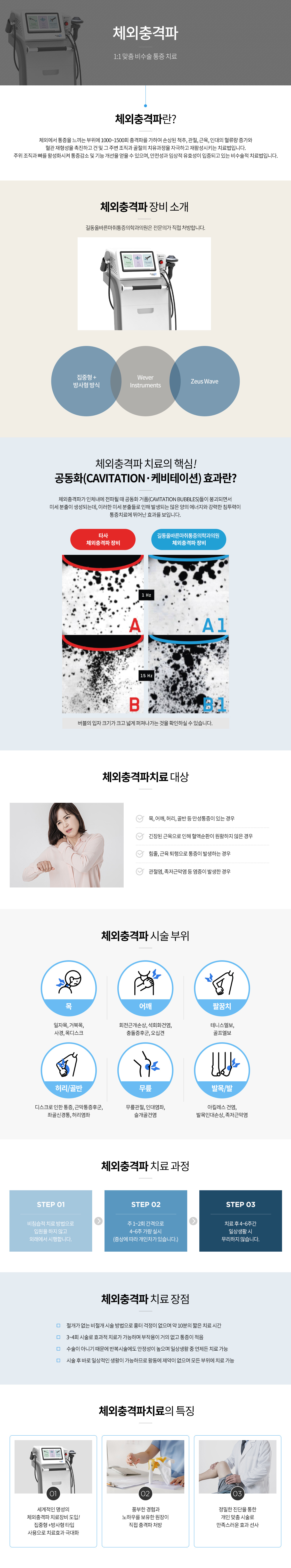 체외충격파치료 안내 인포그래픽