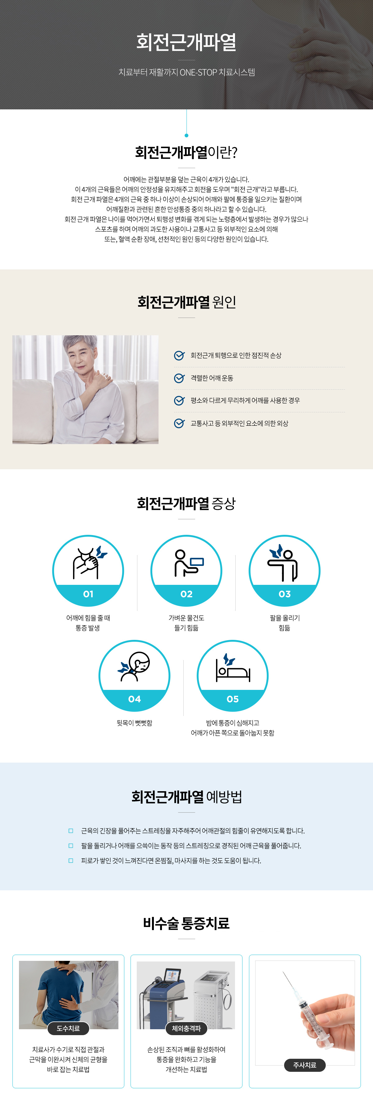 회전근개손상 안내 인포그래픽